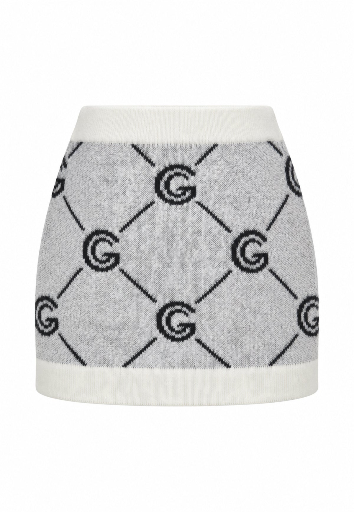 Gabriella Gucci COMPLETO PANNA IN MAGLIA CON MAGLIONE E GONNA LOGATI Bambine e ragazze GK300+GK301.PANNA_