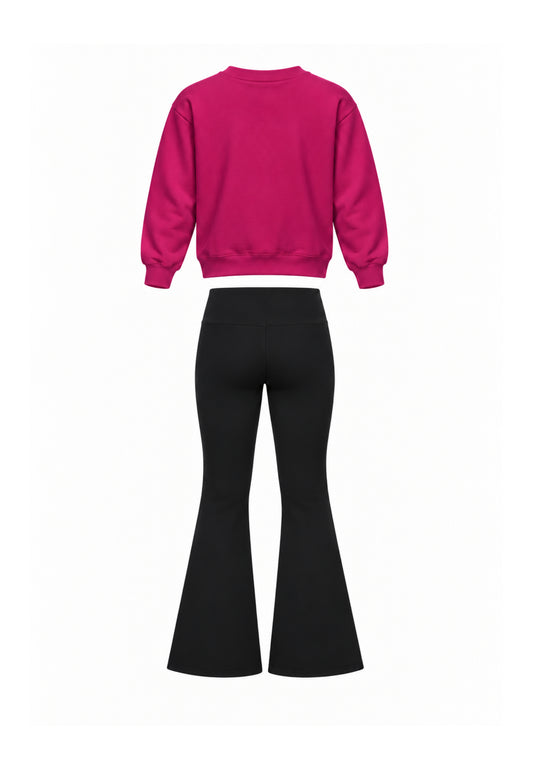 Pyrex COMPLETO AMARANTO CON FELPA E LEGGINGS Bambine e ragazze 26IPK46305.AMARANTO_