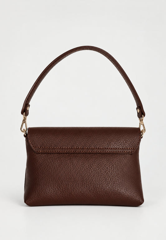Kocca Junior borsa marrone con tracolla a catenina e manico Bambina e Ragazza yenna.marro_