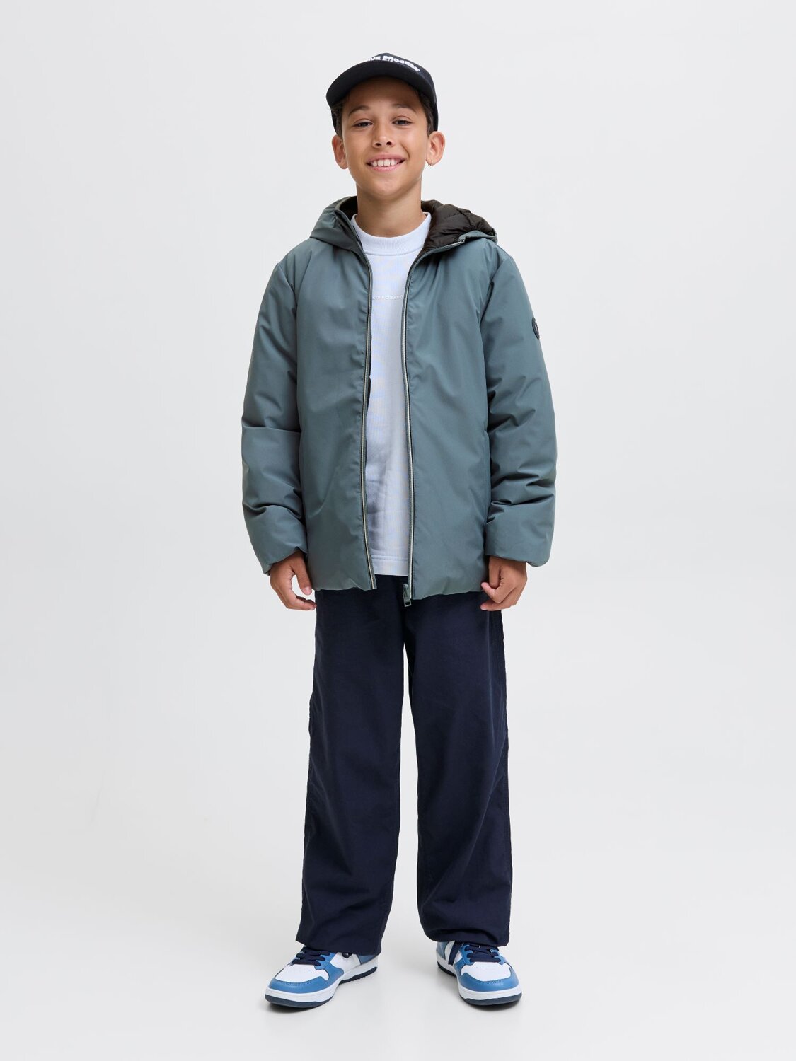 Jack & Jones Junior Giubbotto Bambino In Poliestere Reversibile Quotidiano Jack & Jones Junior Giubbotto Bambino In Poliestere Reversibile Quotidiano