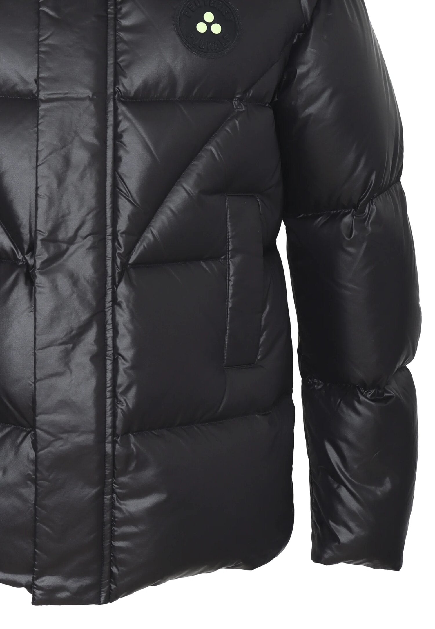 Peuterey piumino invernale bambino nero imbottito in piuma con cappuccio Peuterey piumino invernale bambino nero imbottito in piuma con cappuccio