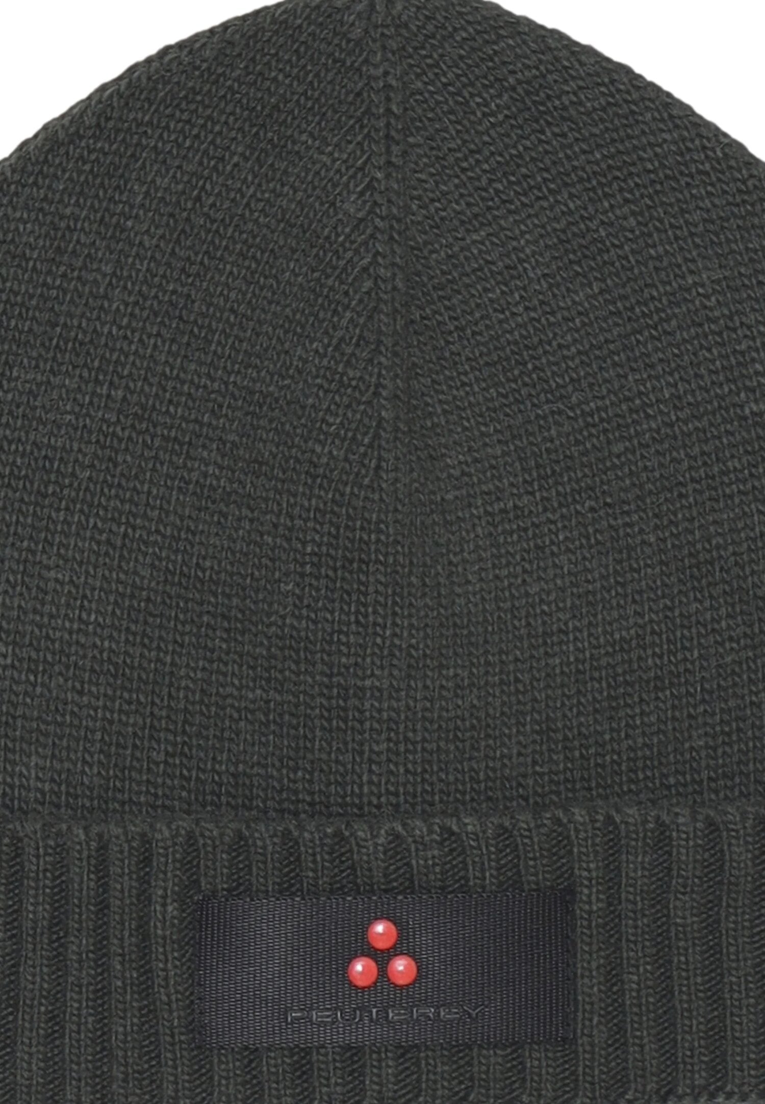 Peuterey berretto bambino verde scuro in lana e cashmere con logo Peuterey berretto bambino verde scuro in lana e cashmere con logo