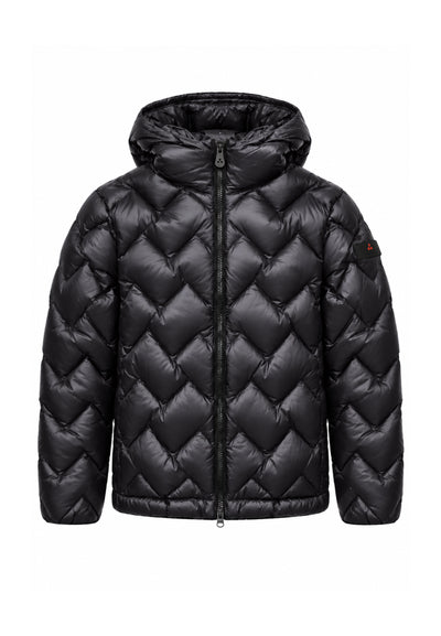 Peuterey GIUBBOTTO NERO TRAPUNTATO A ZIGZAG Bambini e ragazzi HONOVA LKS GRS 01 KID.NE_