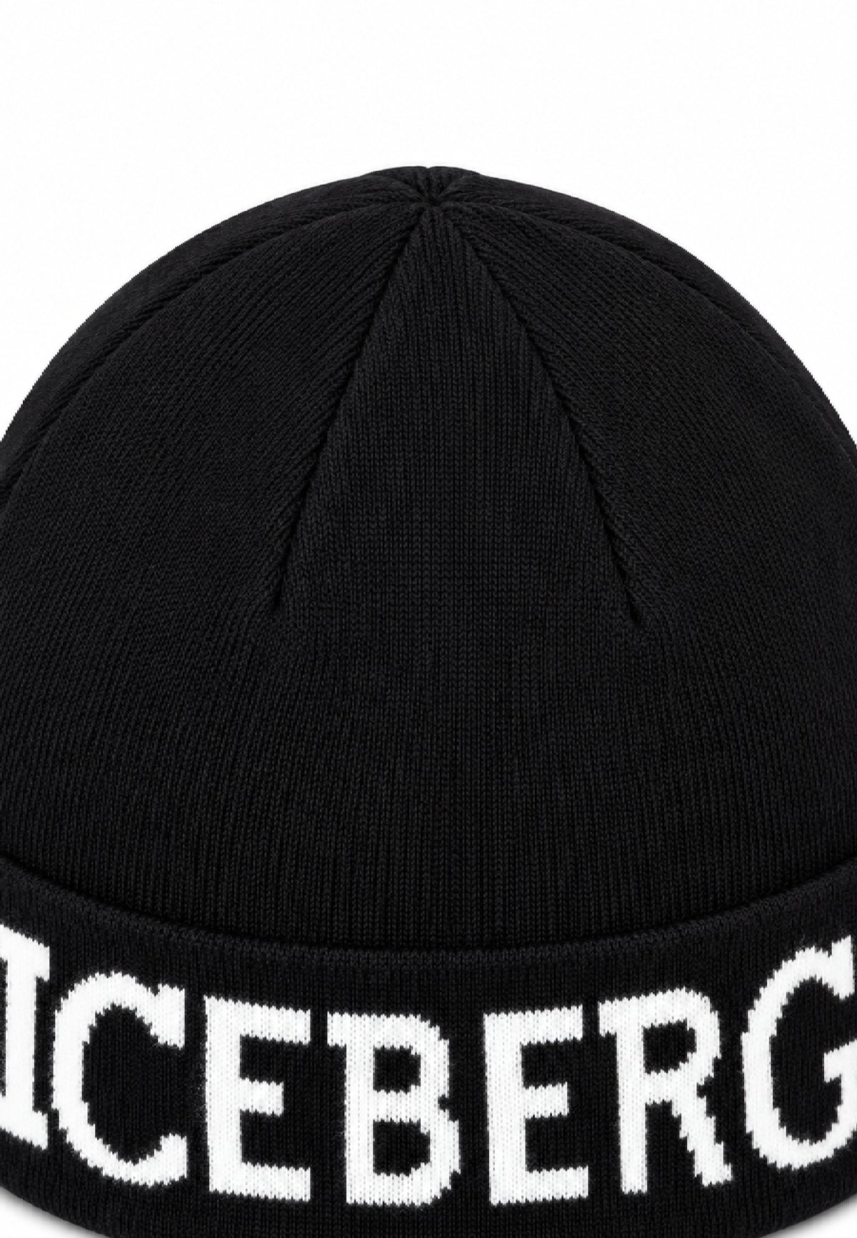 ICEBERGS CAPPELLO NERO CON LOGO CENTRALE Bambini e ragazzi CAICE7301J.NE_
