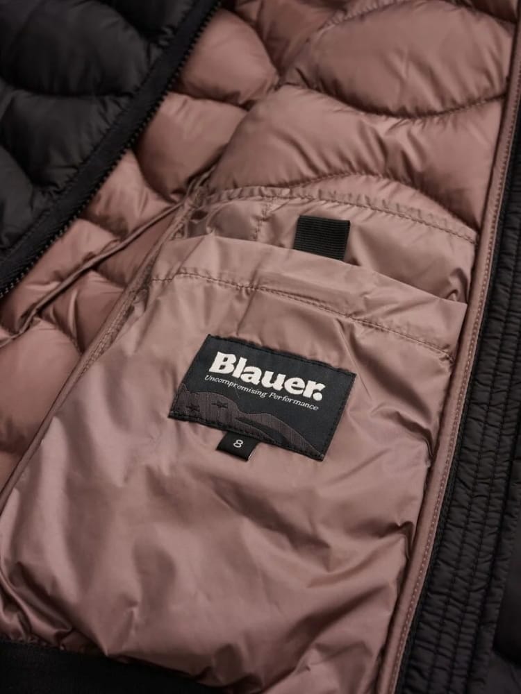 Blauer piumino nero bambina - Etichetta interna originale
