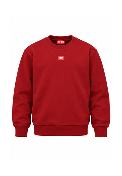 Diesel FELPA BORDEAUX GIROCOLLO OVERSIZE Bambini e ragazzi SXGINOVER.BORDEAUX_