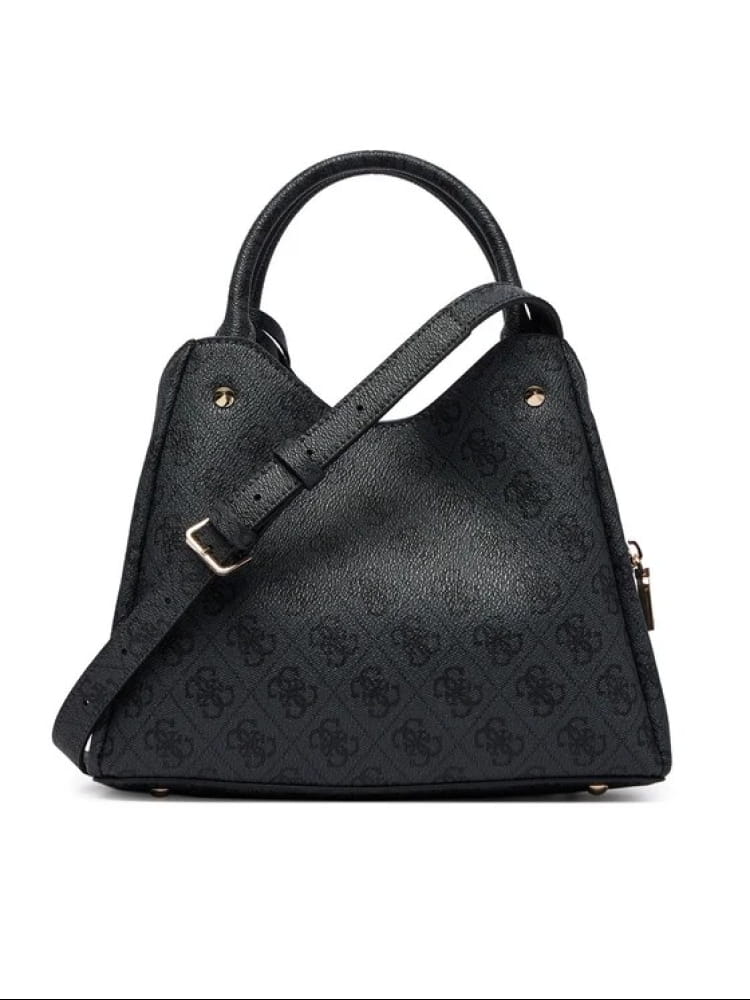 Guess borsa nera donna logo all over