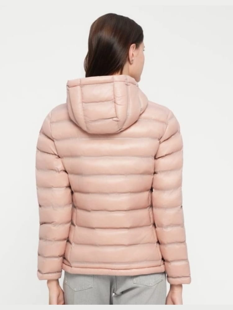 Blauer giubbotto donna ellis termosaldato rosa con patch iconica sul braccio Donna