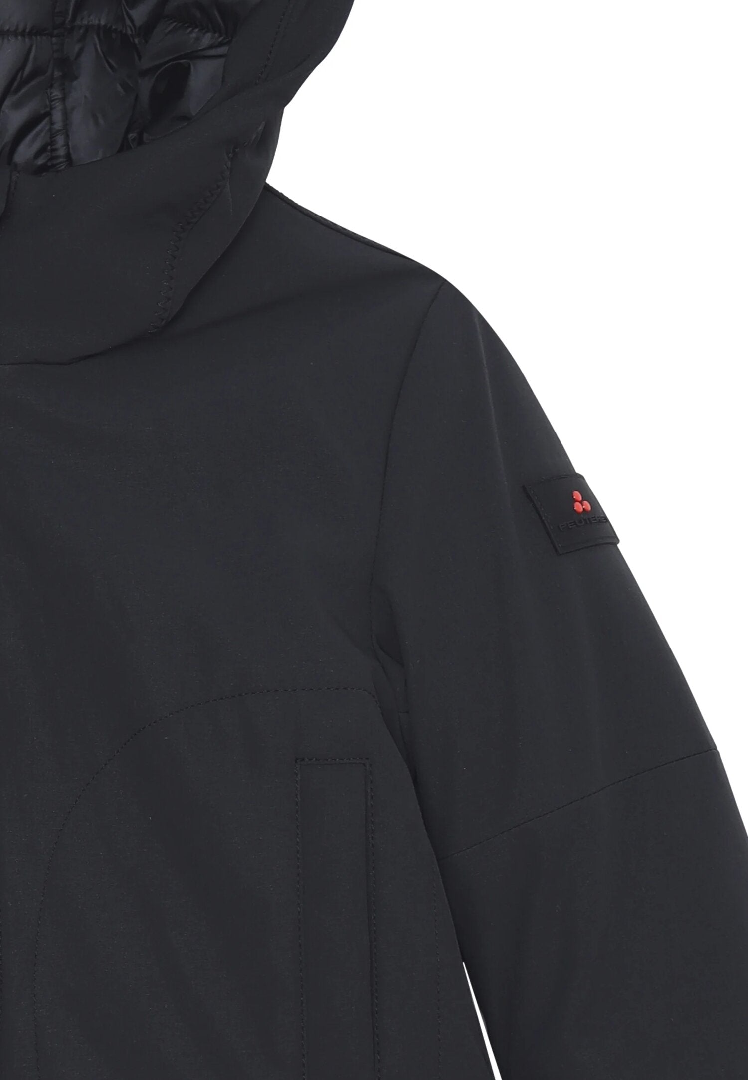 Peuterey giacca invernale neonato nera imbottita con cappuccio Peuterey giacca invernale neonato nera imbottita con cappuccio