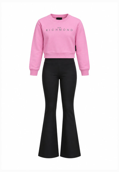 John Richmond completo rosa con felpa e leggings Bambine e ragazze rga26085fe.rosa