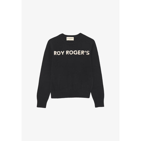 Roy Rogers Maglione Bambina Logo Ricamato - Nero (2-16 Anni)