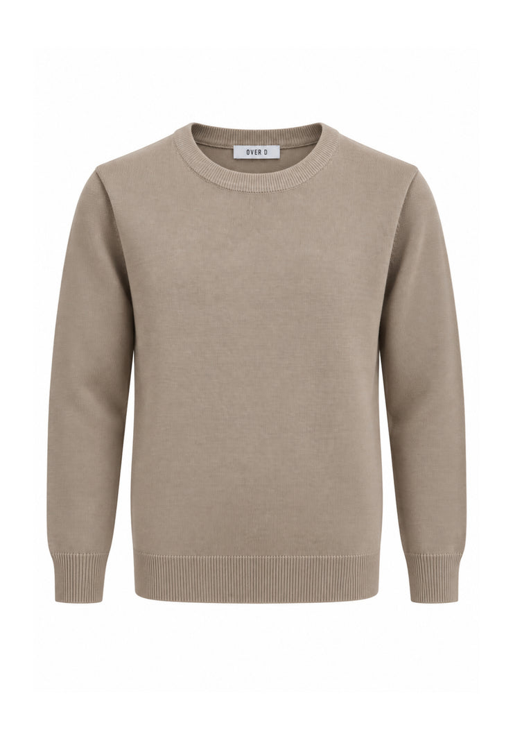 OVERD MAGLIONE BEIGE IN LANA RASATA Bambini e ragazzi OK105SMG.BEIGE_