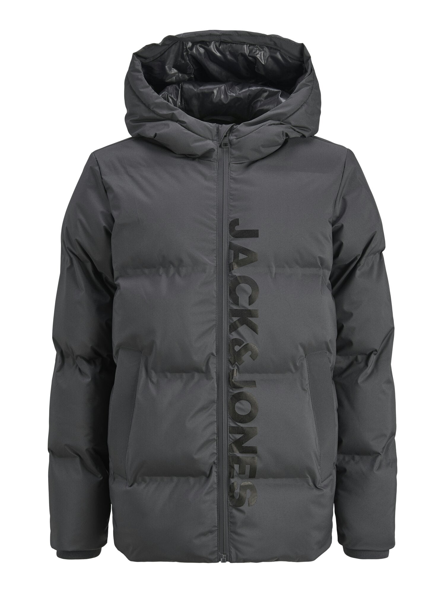 Jack & Jones Junior Giubbotto Grigio Bambino In Nylon Con Cappuccio Invernale Jack & Jones Junior Giubbotto Grigio Bambino In Nylon Con Cappuccio Invernale