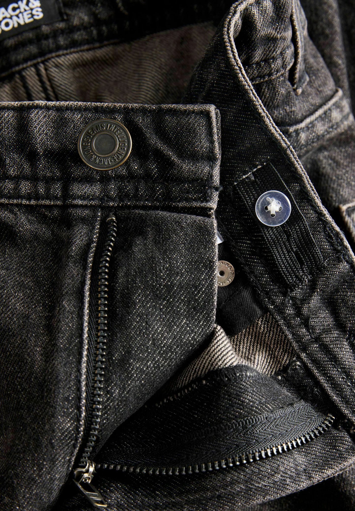 Jack & Jones JEANS NERO RELAXED/CHRIS A CINQUE TASCHE Bambini e ragazzi 12303336.NE_