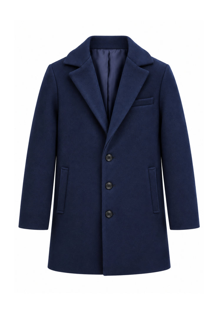 OVERD CAPPOTTO BLU CON BOTTONI CENTRALI Bambini e ragazzi OK261816SCP.BLU_