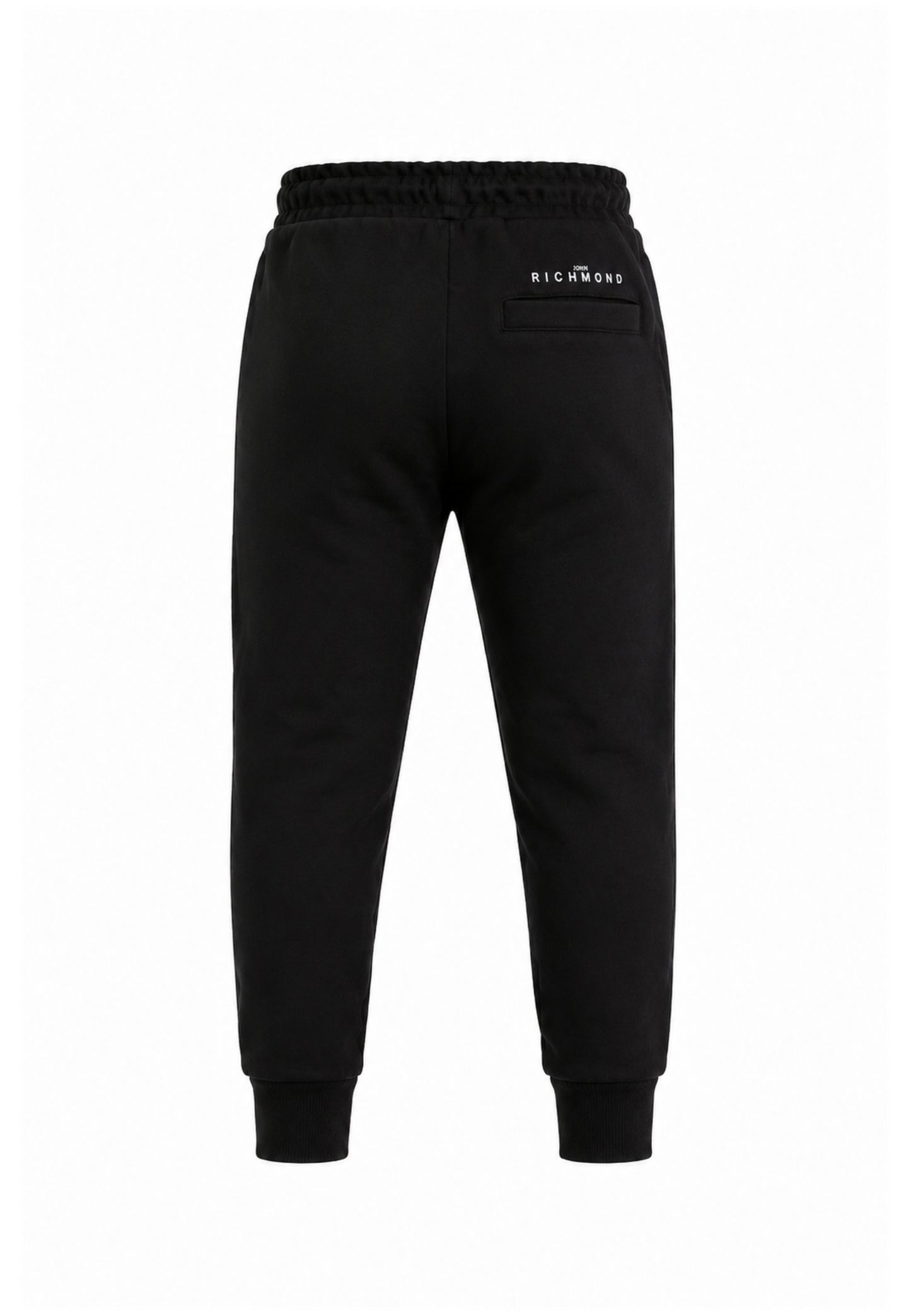John Richmond Tuta NERA con cappuccio E LOGO GOMMATO BIANCO Bambini e ragazzi rba26007cf.ne_