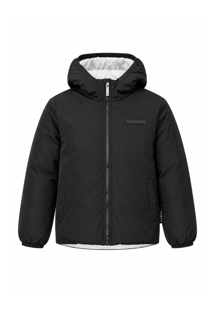 John Richmond GIUBBOTTO NERO REVERSIBILE CON CAPPUCCIO Bambini e ragazzi RBA26036GB.NE_