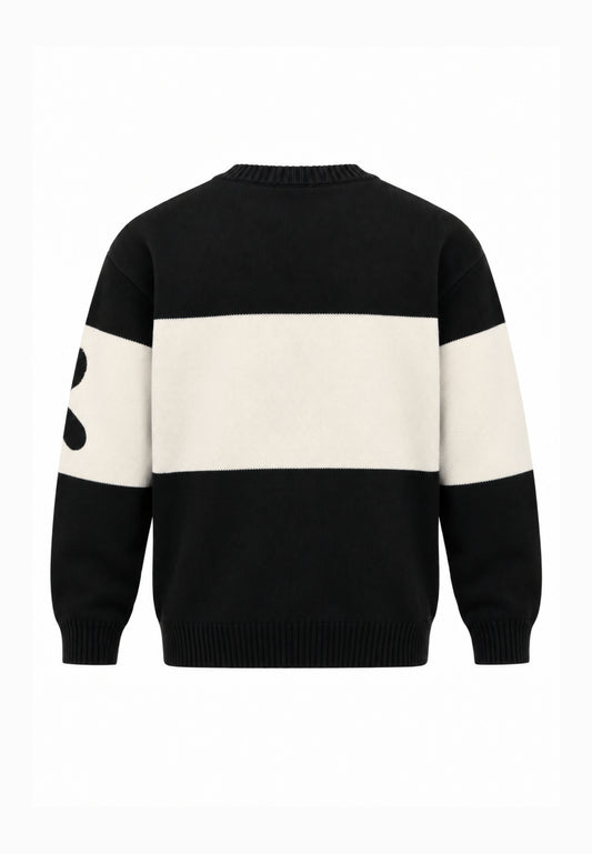 Disclaimer MAGLIONE NERO CON BANDA CENTRALE Bambini e ragazzi 26IDK59120.NE_