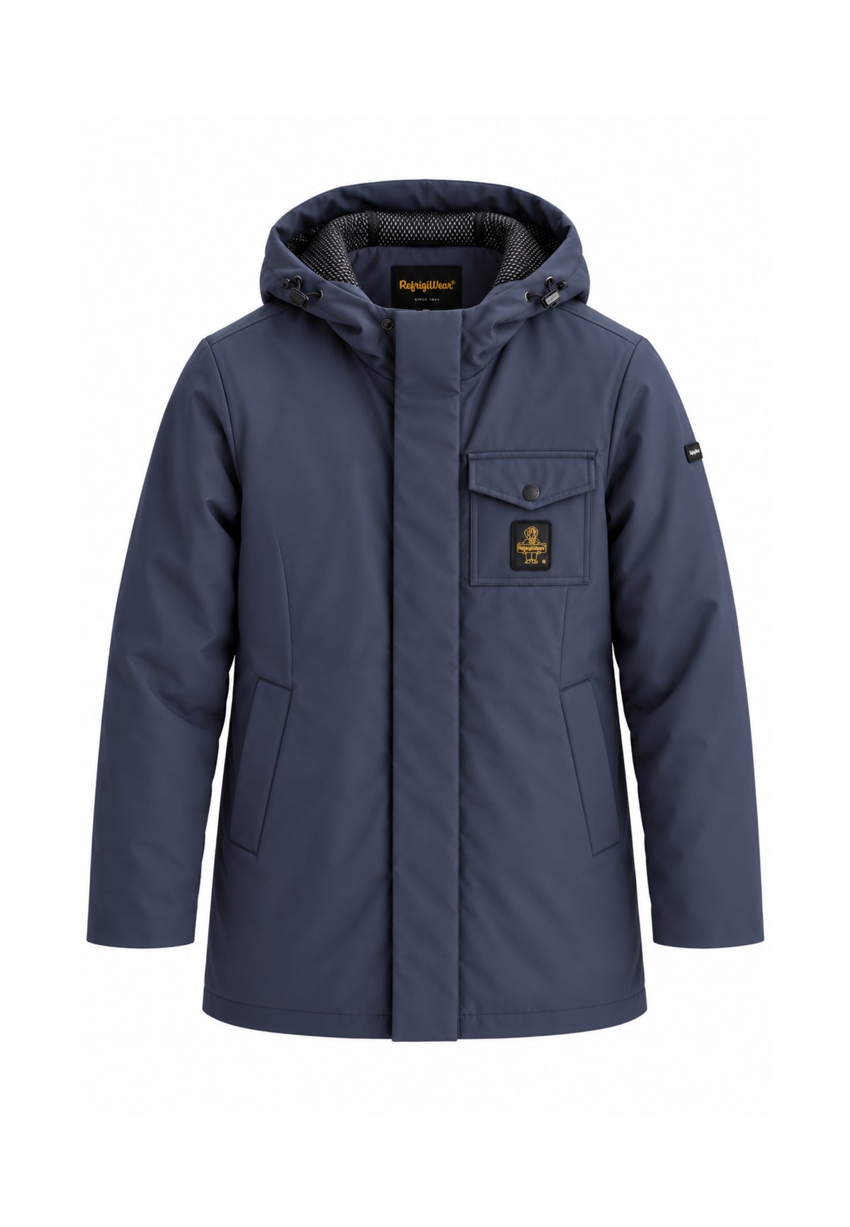REFRIGIWEAR GIUBBOTTO BLU LUNGO SOFTSHELL Uomo LONG SPEED.BLU_