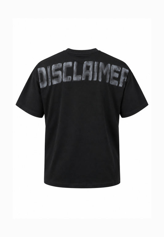 Disclaimer T SHIRT NERA A MEZZE MANICHE LOGO MAXI RETRO Bambini e ragazzi 26IDK59102.NE_