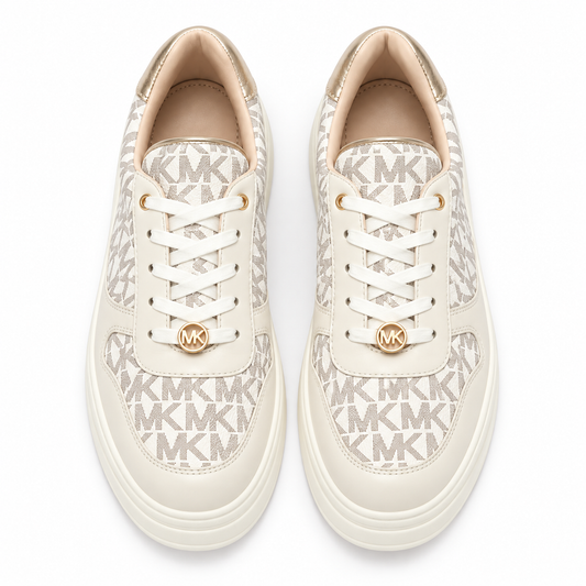 Michael Kors Hayes Phoebe Sneakers Vanilla Monogram Bambina