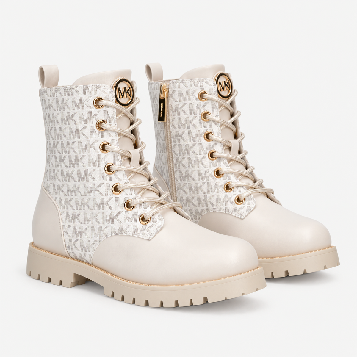 Michael Kors Kalina Anfibi Vanilla Bambina con Monogramma