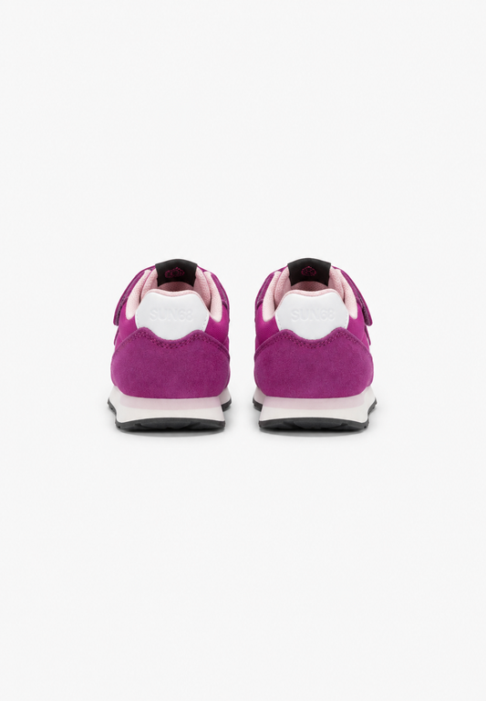 SUN68 Girl's Ally Solid Sneakers Ciclamino Neonata con Strappi