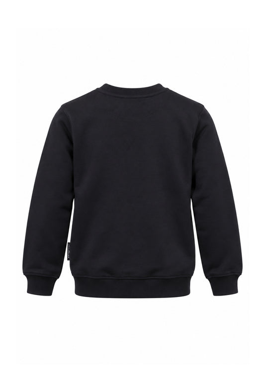 John Richmond FELPA NERA A GIROCOLLO CON MINI LOGO SUL CUORE Bambini e ragazzi rba26176fe.ne_