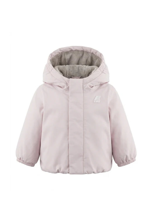 Kway giubbotto rosa bambina e neonata con cappuccio