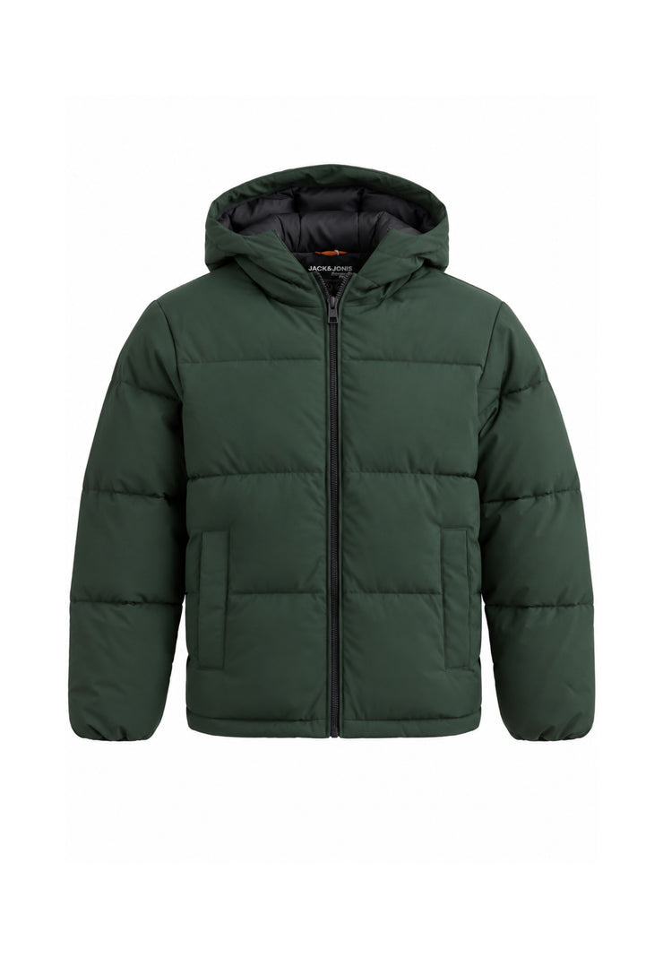 Jack & Jones giubbotto VERDE con cappuccio TRAPUNTATO Bambini e ragazzi 12303956.ver_