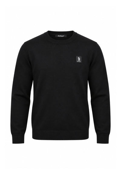 Refrigue MAGLIONE NERO A GIROCOLLO CON MINI LOGO Bambini e ragazzi 2831W00079.NE_