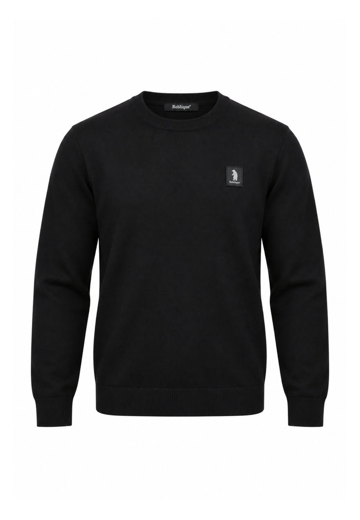 Refrigue MAGLIONE NERO A GIROCOLLO CON MINI LOGO Bambini e ragazzi 2831W00079.NE_