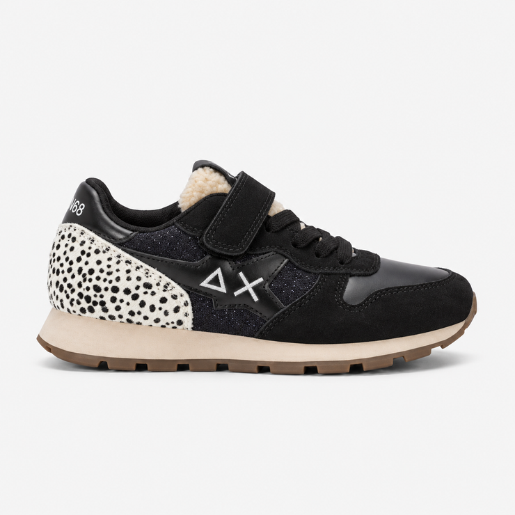 SUN68 Stargirl Winter Vibe Sneakers Nere Bambina con Strappi