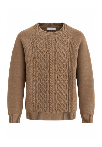 OVERD MAGLIONE CAMMELLO INTRECCIATO A GIROCOLLO Bambini e ragazzi OK1938SMG.CAMM_