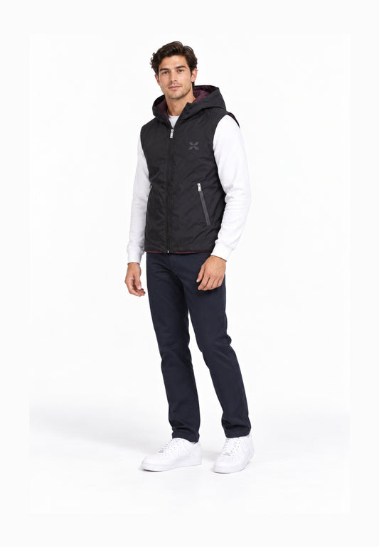 John Richmond GIUBBOTTO NERO SMANICATO DOUBLE FACE Uomo UMA26020GT.NE_