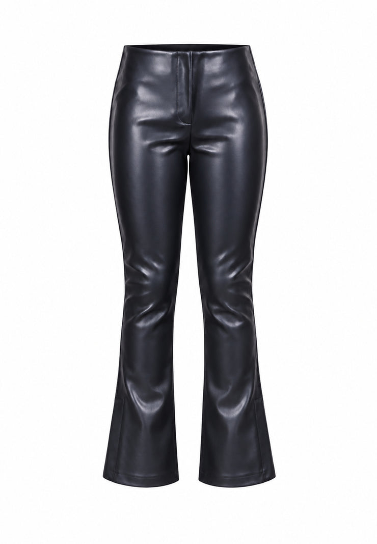 John Richmond leggings NERI A ZAMPA EFFETTO PELLE Bambine e ragazze rga26046le.ne_