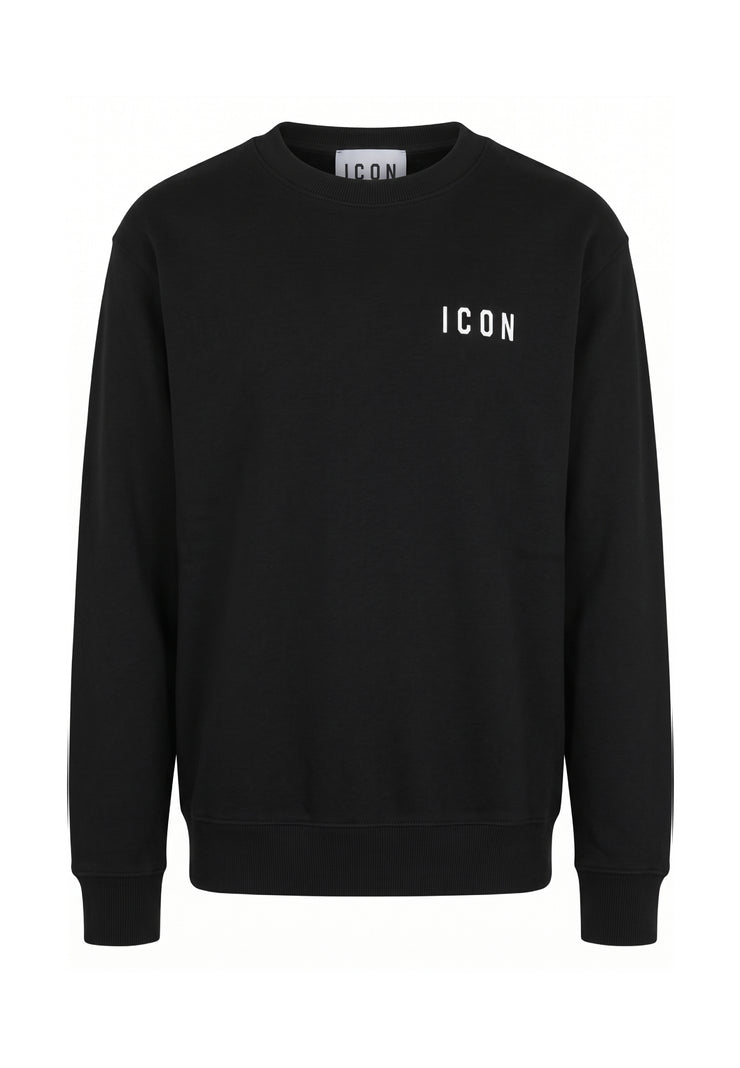 ICON MAGLIONCINO NERO SLIM CON MINI LOGO Bambini e ragazzi IBSM001351.NE_