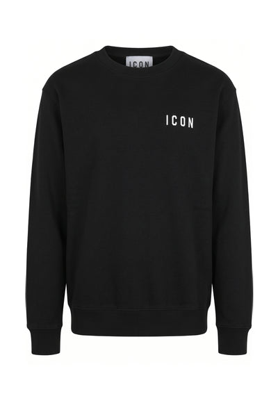 ICON MAGLIONCINO NERO SLIM CON MINI LOGO Bambini e ragazzi IBSM001351.NE_