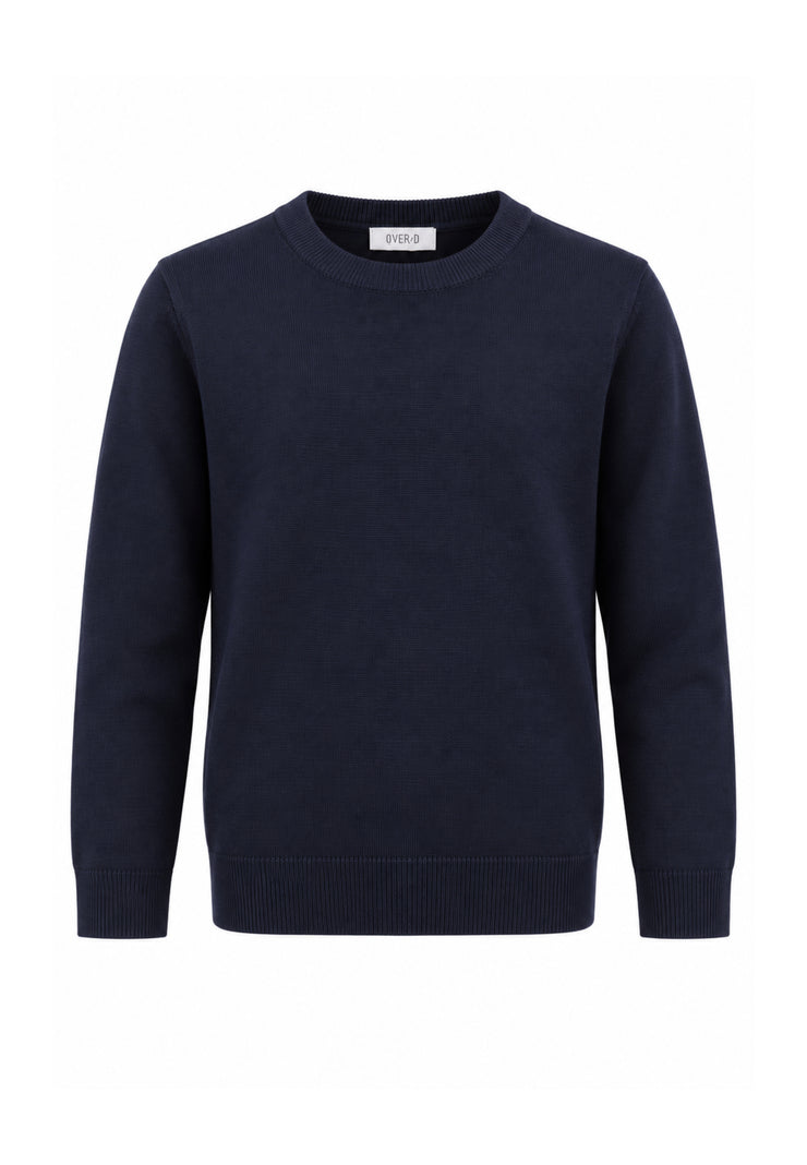OVERD MAGLIONE BLU IN LANA RASATA Bambini e ragazzi OK105SMG.BLU_