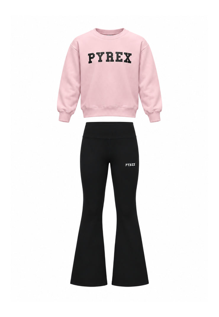 Pyrex COMPLETO ROSA CON FELPA E LEGGINGS Bambine e ragazze 26IPK46305.ROSA_