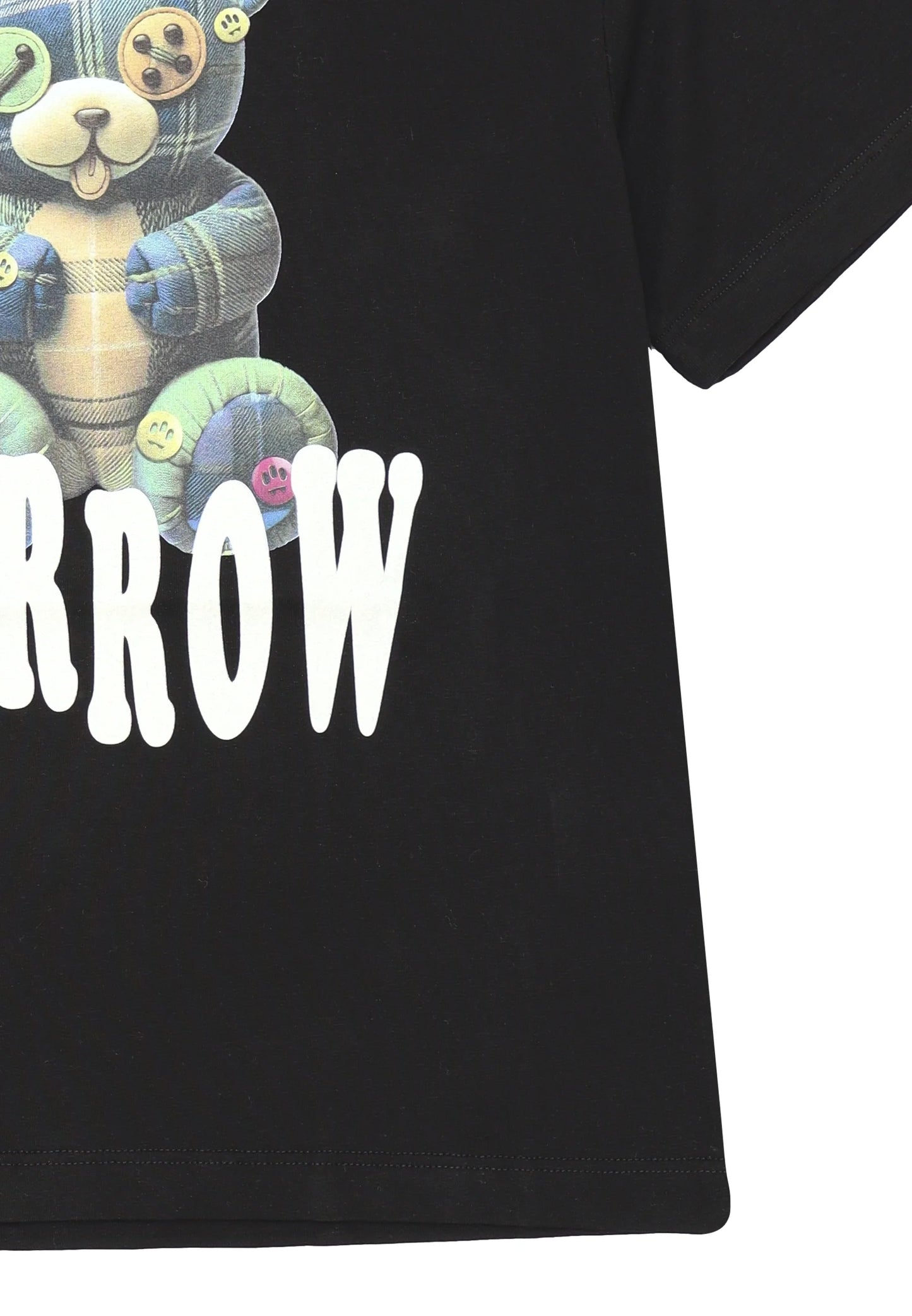 BARROW T SHIRT NERA A MEZZE MANICHE CON TEDDY CENTRALE Bambini e ragazzi F5BKJUTH244.NE_