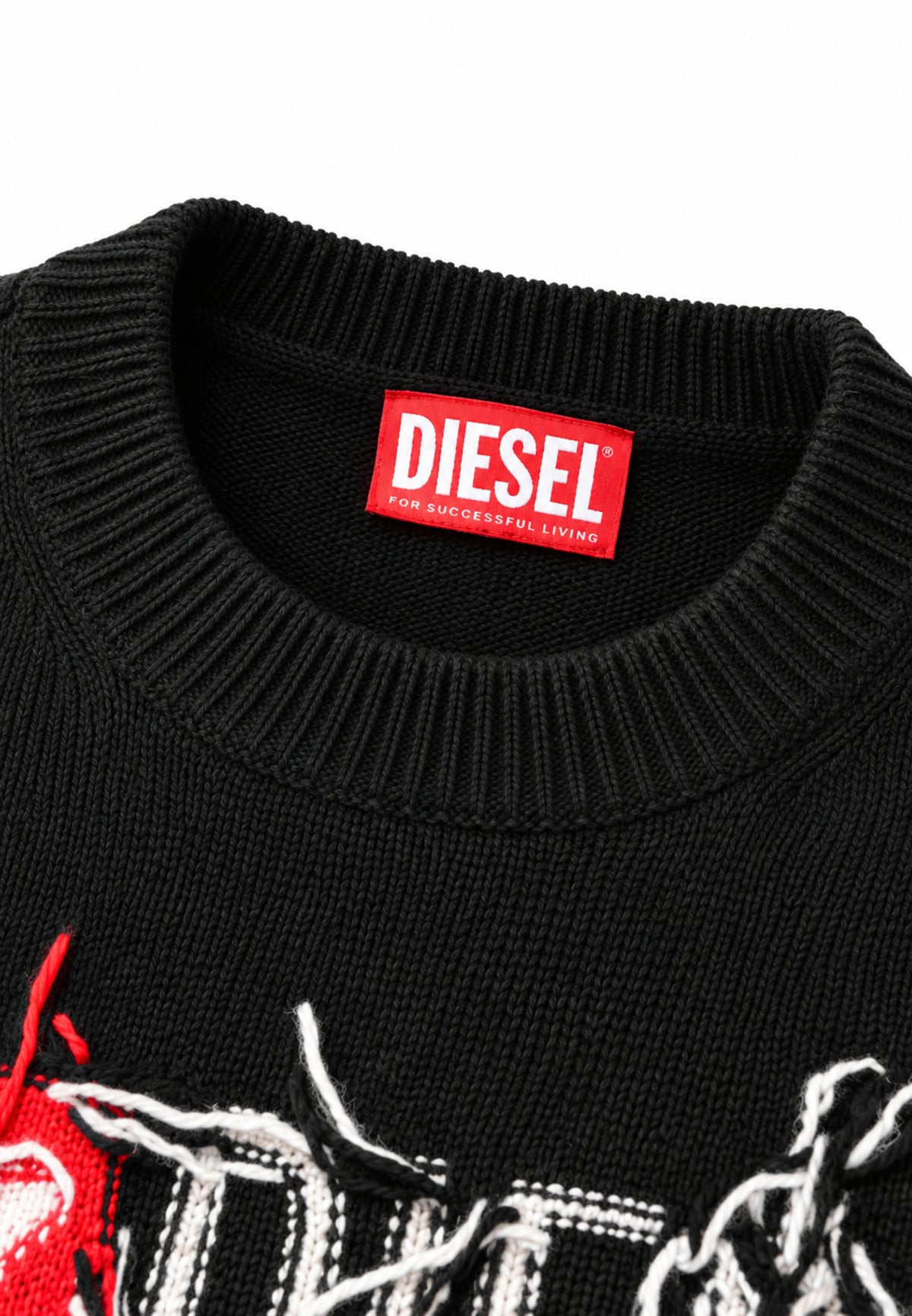 Diesel MAGLIONCINO NERO CON LOGO EFFETTO SCUCITO Bambine e ragazze KONZI.NE_