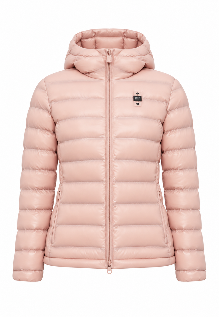 Blauer giubbotto rosa cipria bambina - Fronte ghost mannequin