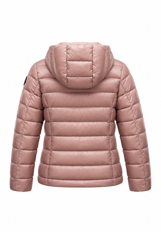 Blauer piumino rosa cipria bambina - retro