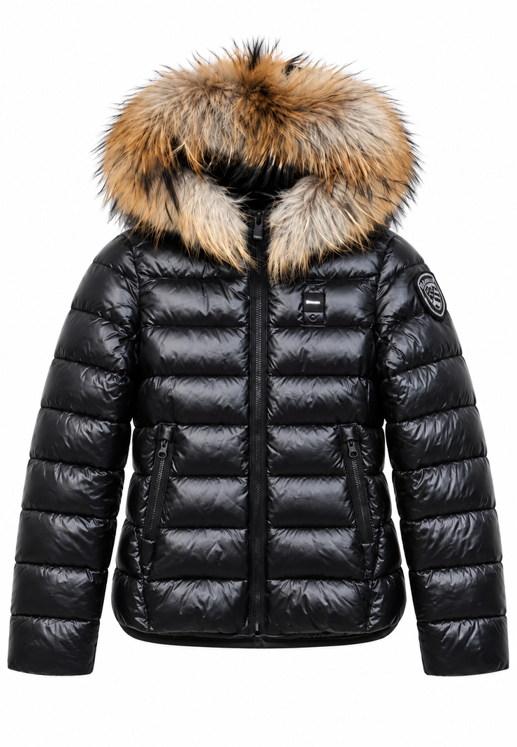Blauer Ivory Junior piumino nero bambina fronte