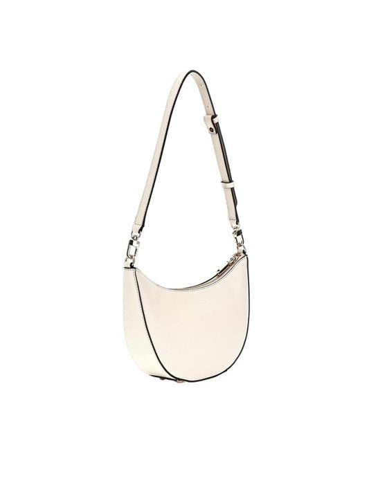 Guess borsa bianca donna a spalla logo sul davanti