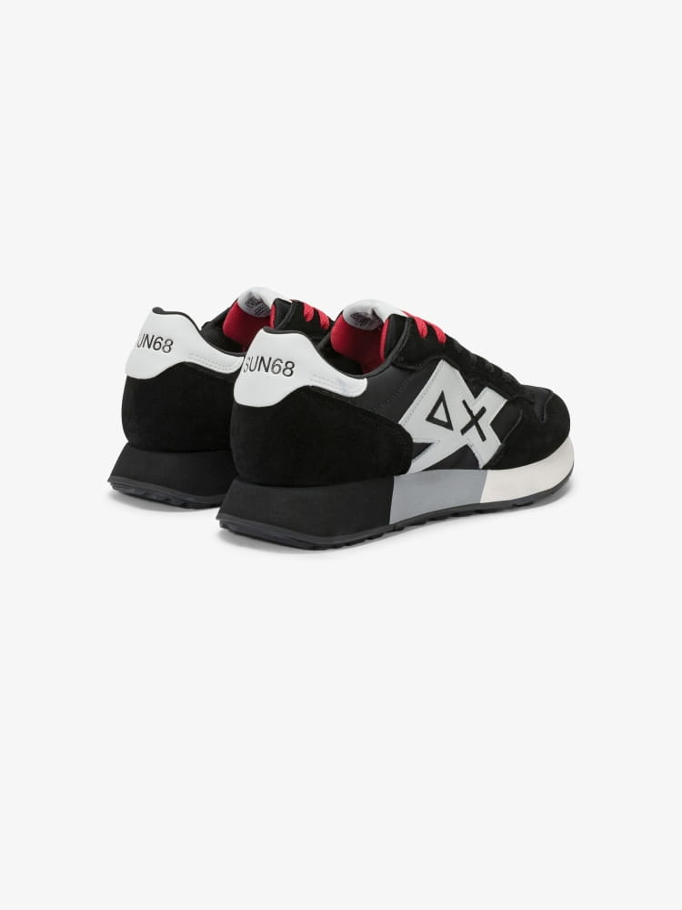 Sun68 scarpe nere uomo logo sul lato