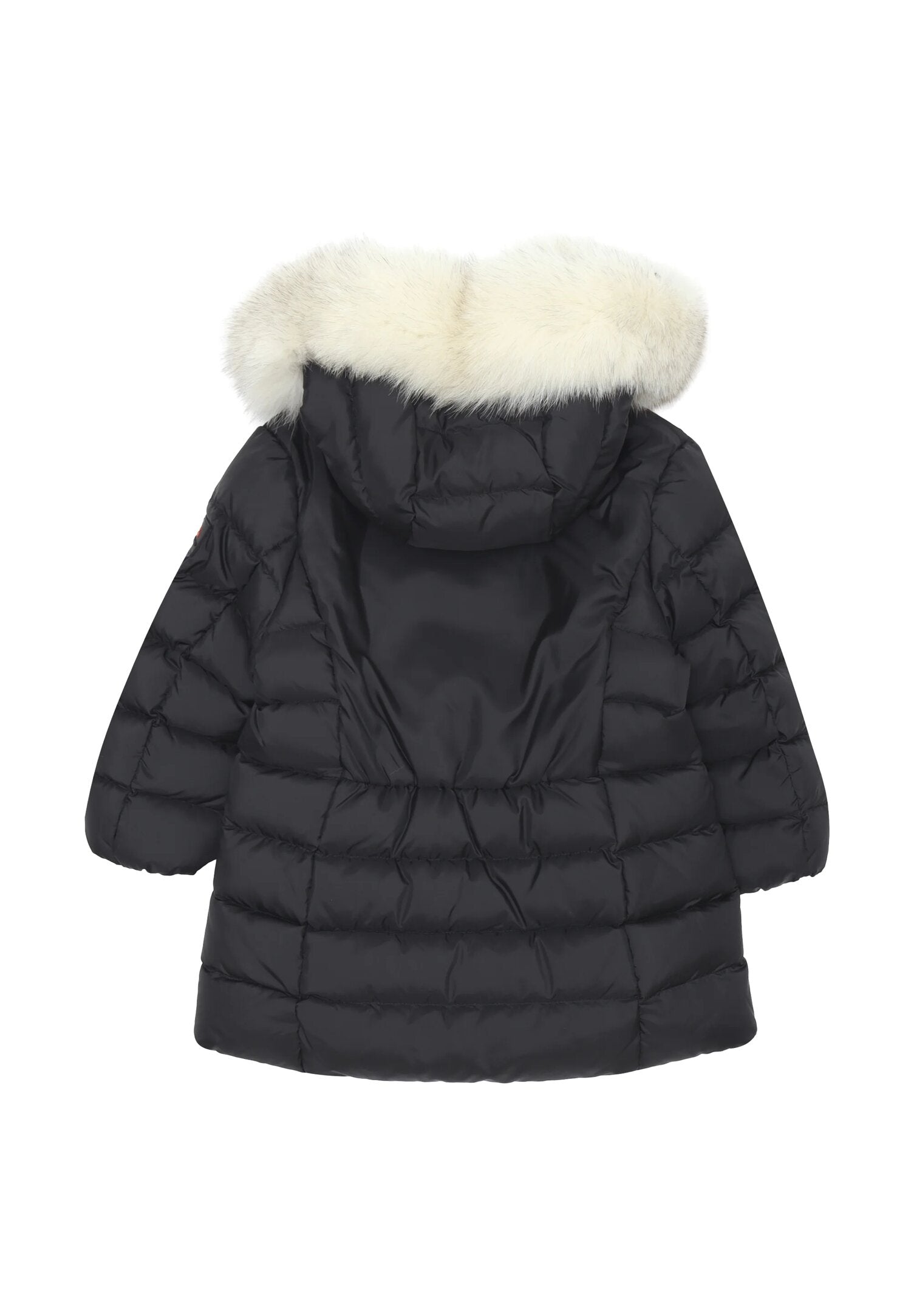 Peuterey piumino lungo neonata nero con cappuccio e bordo pelliccia Peuterey piumino lungo neonata nero con cappuccio e bordo pelliccia