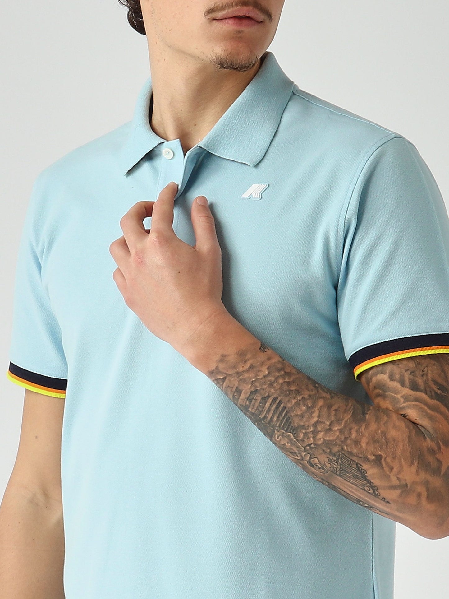 K-Way Polo uomo Vincent in cotone stretch piquè
