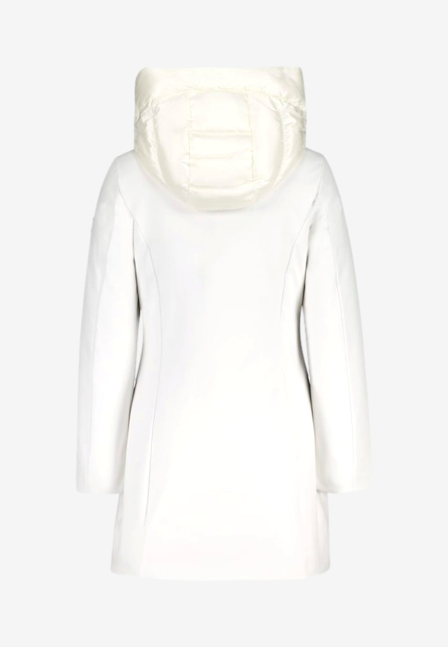 Ciesse Piumini giubbotto lungo donna Mire bianco con cappuccio